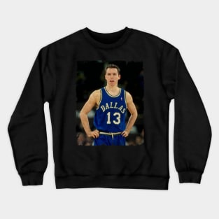 Steve Nash - Playing For The Dallas Mavericks Crewneck Sweatshirt